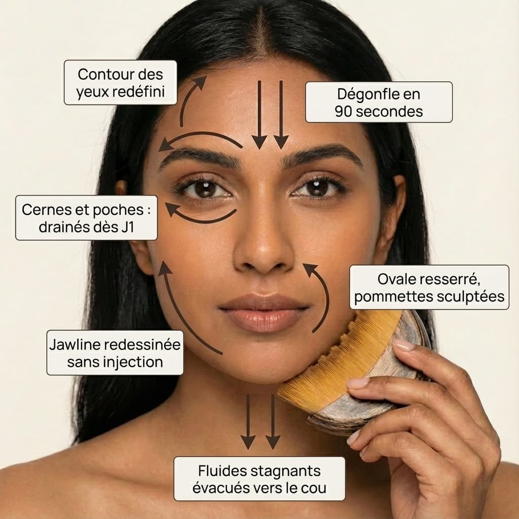 MIVO Brush Lymphatique — Dégonfle et Redéfinis Ton Visage en 3 Minutes - MyMiivo