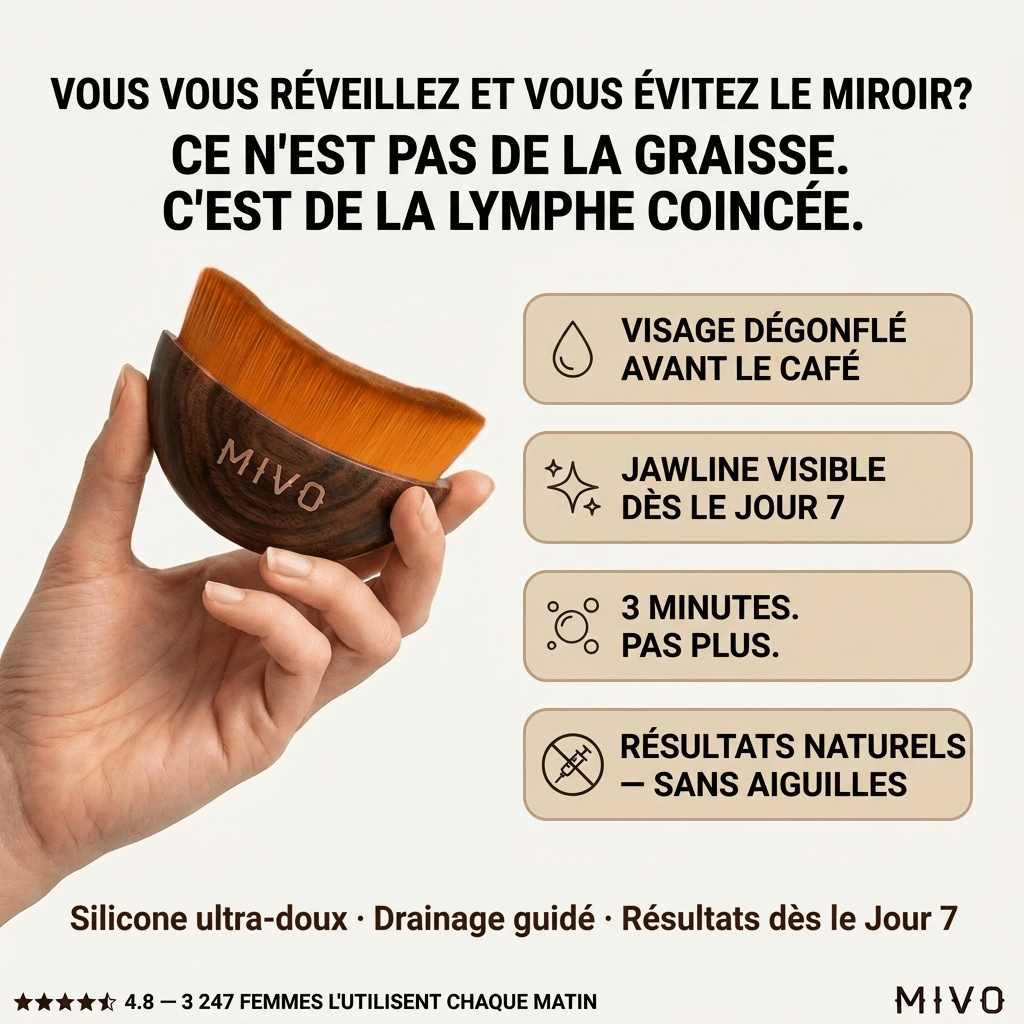 MIVO Brush Lymphatique — Dégonfle et Redéfinis Ton Visage en 3 Minutes - MyMiivo