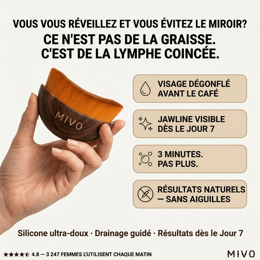 MIVO Brush Lymphatique — Dégonfle et Redéfinis Ton Visage en 3 Minutes - MyMiivo